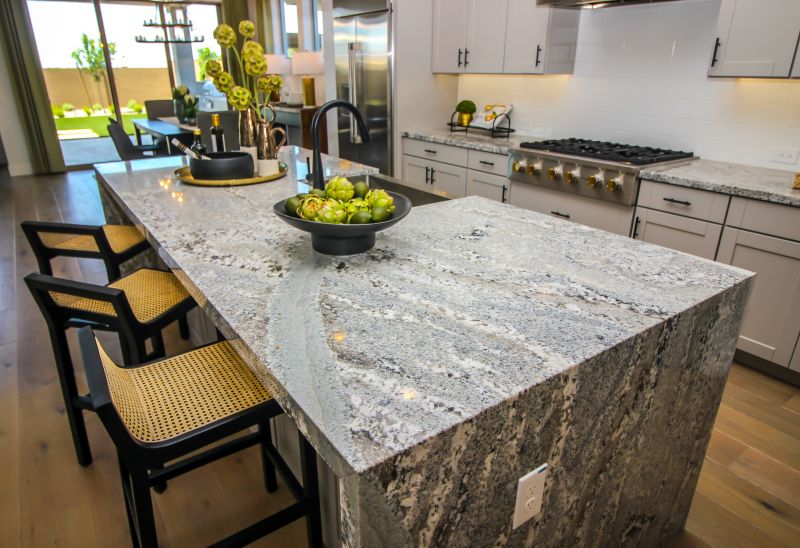 Modern Kitchen with Granite Countertops